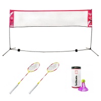 Outdoor Badminton Net, Rackets and Shuttle Set 1 (2 Player)